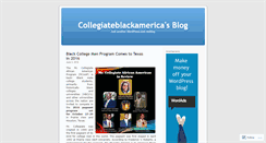 Desktop Screenshot of collegiateblackamerica.wordpress.com
