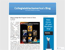 Tablet Screenshot of collegiateblackamerica.wordpress.com