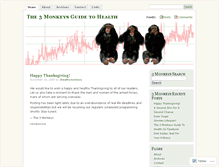 Tablet Screenshot of 3healthymonkeys.wordpress.com
