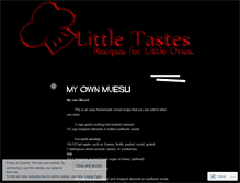 Tablet Screenshot of littletastes.wordpress.com