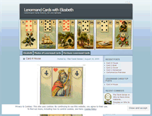 Tablet Screenshot of lenormandcard.wordpress.com