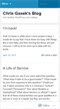 Mobile Screenshot of cmgasek.wordpress.com