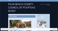 Desktop Screenshot of palmbeachcountypta.wordpress.com