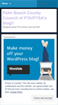 Mobile Screenshot of palmbeachcountypta.wordpress.com