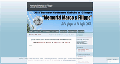 Desktop Screenshot of memorialmarcoefilippo.wordpress.com