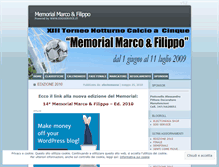 Tablet Screenshot of memorialmarcoefilippo.wordpress.com