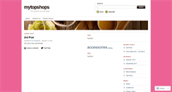 Desktop Screenshot of mytopshops.wordpress.com