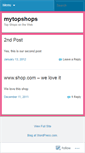 Mobile Screenshot of mytopshops.wordpress.com