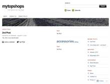 Tablet Screenshot of mytopshops.wordpress.com