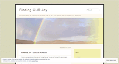 Desktop Screenshot of findingourjoy.wordpress.com