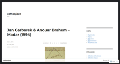 Desktop Screenshot of cottonjazz.wordpress.com