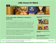 Tablet Screenshot of littlehouseonmiami.wordpress.com