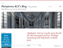 Tablet Screenshot of plataformaklt.wordpress.com