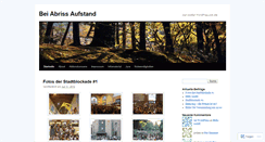 Desktop Screenshot of beiabrissaufstand.wordpress.com