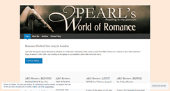 Desktop Screenshot of pearlsworldofromance.wordpress.com