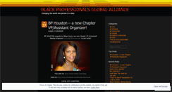 Desktop Screenshot of blackprofessionals.wordpress.com