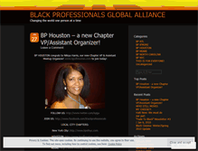 Tablet Screenshot of blackprofessionals.wordpress.com