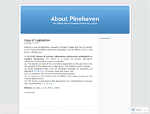 Tablet Screenshot of pinehaven.wordpress.com