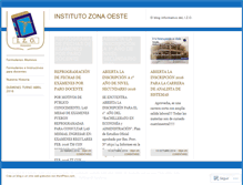 Tablet Screenshot of institutozonaoeste.wordpress.com