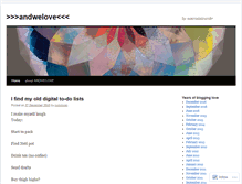 Tablet Screenshot of andwelove.wordpress.com