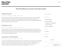 Tablet Screenshot of malaysiahistory.wordpress.com