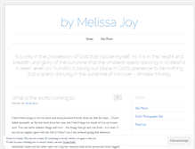 Tablet Screenshot of melissajoy.wordpress.com