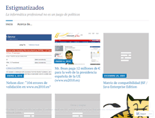 Tablet Screenshot of estigmatizados.wordpress.com