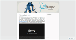 Desktop Screenshot of fullframestudio.wordpress.com