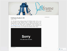 Tablet Screenshot of fullframestudio.wordpress.com