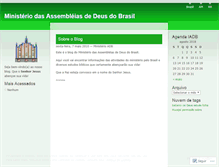Tablet Screenshot of ministerioadb.wordpress.com
