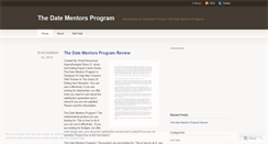Desktop Screenshot of blogthedatementors.wordpress.com