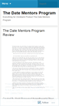 Mobile Screenshot of blogthedatementors.wordpress.com
