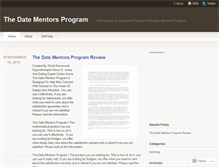 Tablet Screenshot of blogthedatementors.wordpress.com