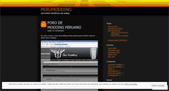 Desktop Screenshot of moddingperu.wordpress.com