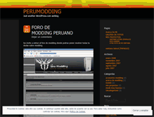 Tablet Screenshot of moddingperu.wordpress.com