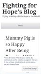 Mobile Screenshot of fightingforhope.wordpress.com