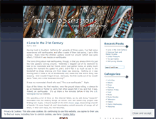 Tablet Screenshot of minorobsessions.wordpress.com