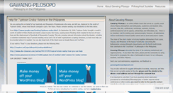 Desktop Screenshot of gawaingpilosopo.wordpress.com