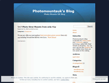 Tablet Screenshot of photomountsuk.wordpress.com