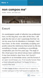 Mobile Screenshot of noncomposme.wordpress.com