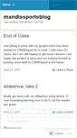 Mobile Screenshot of mandissportsblog.wordpress.com