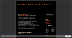 Desktop Screenshot of knocturnal.wordpress.com