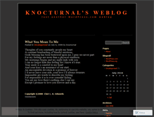 Tablet Screenshot of knocturnal.wordpress.com