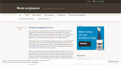 Desktop Screenshot of modasunglasses.wordpress.com