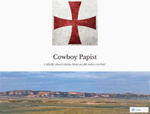 Tablet Screenshot of cowboypapist.wordpress.com