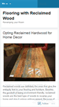 Mobile Screenshot of flooringwithreclaimedwood.wordpress.com