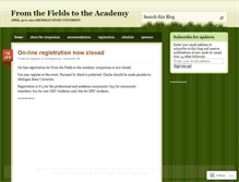 Tablet Screenshot of fromthefieldstotheacademy.wordpress.com