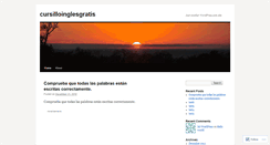 Desktop Screenshot of cursilloinglesgratis.wordpress.com