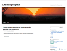 Tablet Screenshot of cursilloinglesgratis.wordpress.com