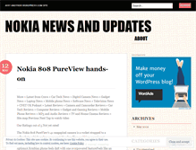 Tablet Screenshot of nokiaupadates.wordpress.com